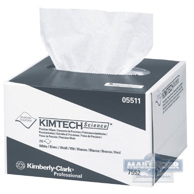 KIMTECH PRECISION TISSUE WIPES 4.4"X8" WHITE IN POP-UP BOX 60/286