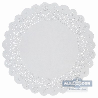 16" ROUND DOILY NORMANDY LACE WHITE