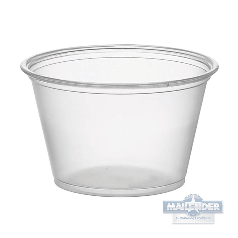 1 OZ CLEAR PLASTIC PORTION CUP 2500/CA  (LID IS ITEM 151287)