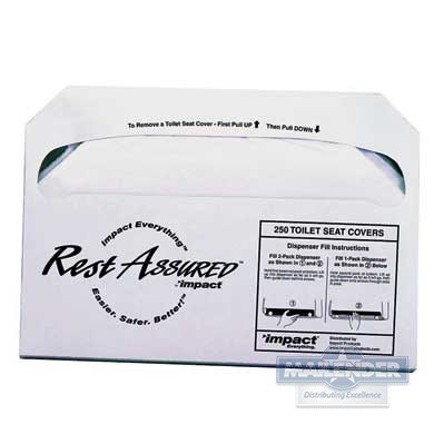 REST ASSURED SEAT COVERS 50RA-A 250/PK WHITE
