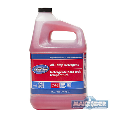 LUSTER ALL TEMP DETERGENT CONCENTRATED CL 1 GAL
