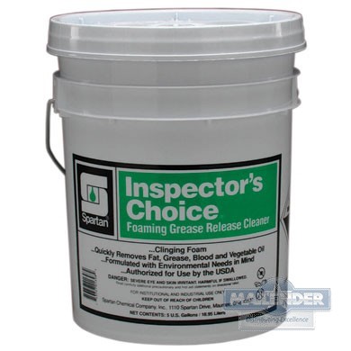 INSPECTORS CHOICE CLINGING FOAMING GREASE RELEASE CLEANER 5GAL