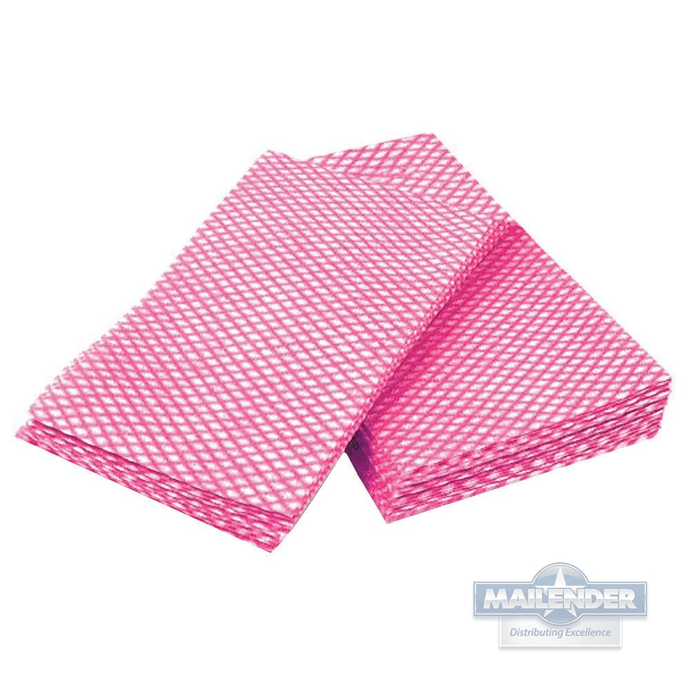 PINK & WHITE FOODSERVICE TOWEL 12.5" X21.5" 200/CA