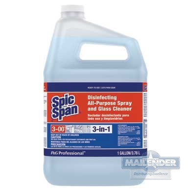 SPIC & SPAN DISINFECTING AP & GLASS CLEANER CONCENTRATED (CL) 1 GAL