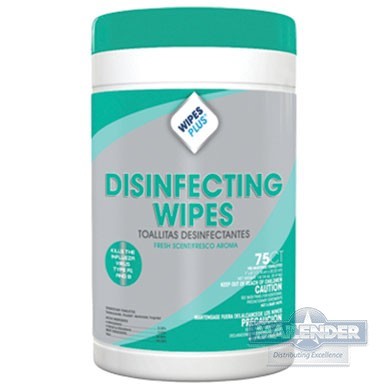 WP DISINFECTING SURFACE WIPES 75CT