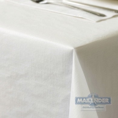 TABLECOVER 54"X108" 2-PLY POLY TISSUE WHITE