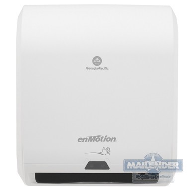 ENMOTION WHITE 10" AUTOMATED TOUCHLESS ROLL PAPER TOWEL DISPENSER