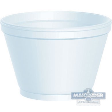 6 OZ WHITE FOAM FOOD CONTAINER