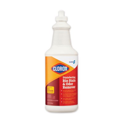 CLOROX BIO STAIN & ODOR REMOVER DISINFECTANT 32 OZ PULL TOP BOTTLE