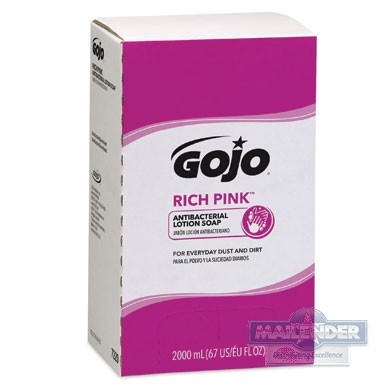 GOJO PRO TDX-20 RICH PINK ANTIBACTERIAL LOTION SOAP (2000ML)