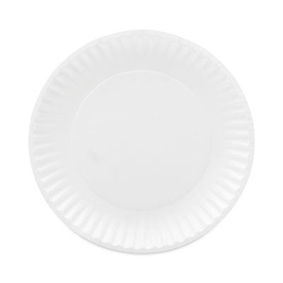 9" PAPER PLATE MED WEIGHT WHITE COATED "GOLD LABEL"