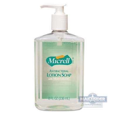MICRELL ANTIBACTERIAL LOTION SOAP PUMP BOTTLE (8FLOZ)