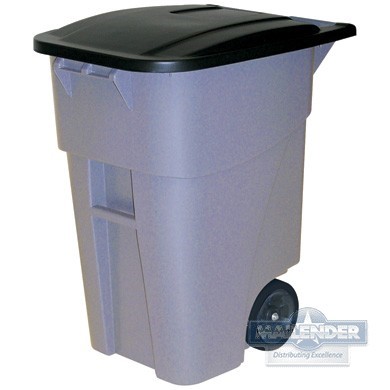 BRUTE RECYCLING ROLLOUT CONTAINER W/LID GRAY (50GAL)