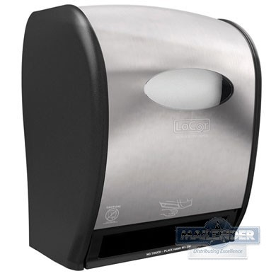 LOCOR ELECTRONIC HARD ROLL TOWEL DISPENSER STAINLESS STEEL