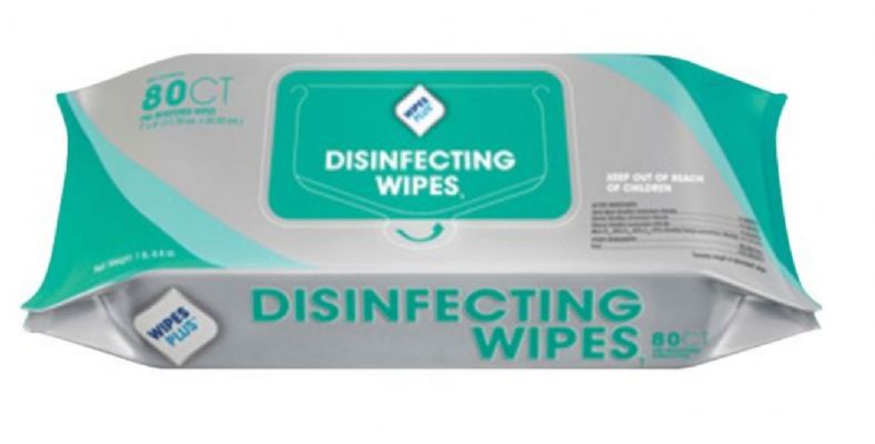 WP DISINFECTING SURFACE WIPES 7"X8" 80CT RESEALABLE PACK
