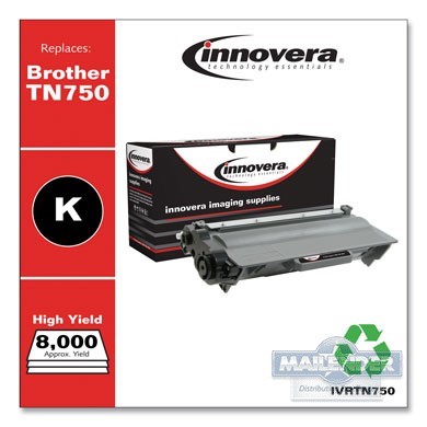 INNOVERA BROTHER TN750 TONER REMANUFACTURED 8000 PAGE YIELD