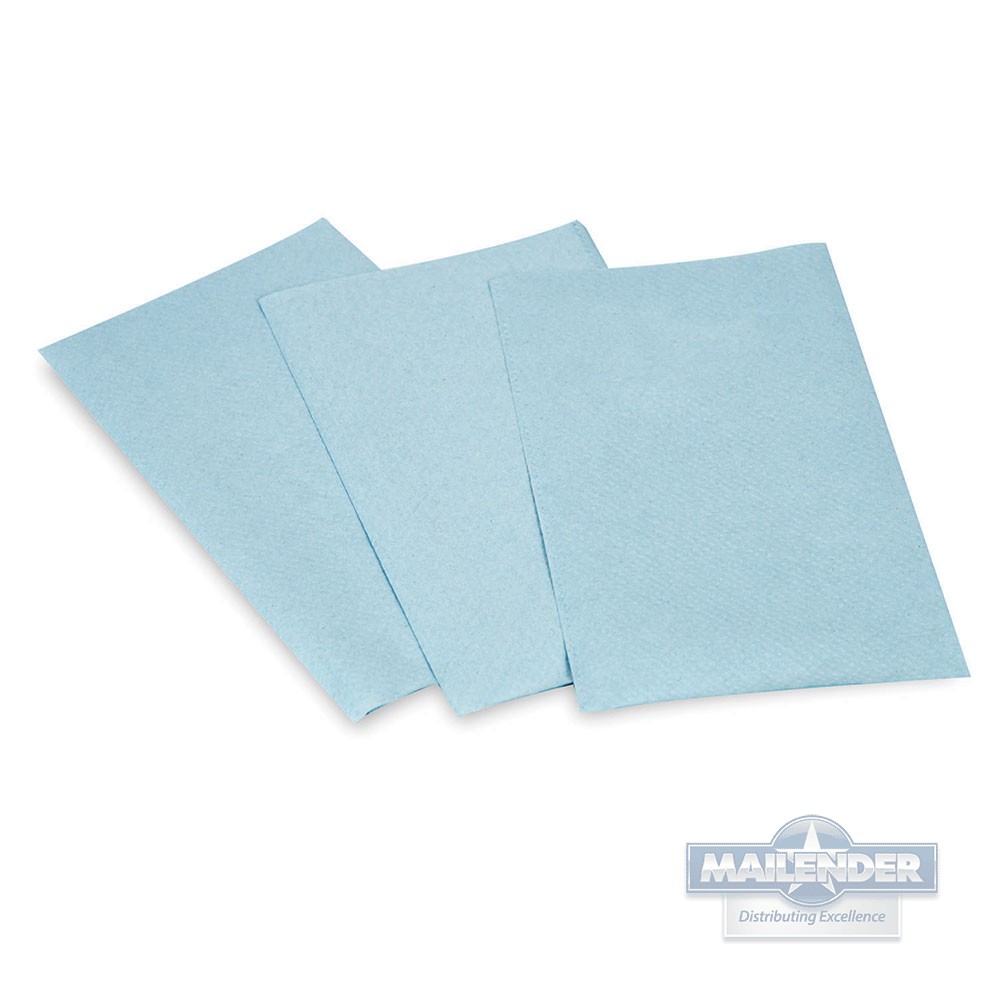 BLUE SINGLEFOLD 1-PLY WINDSHIELD TOWEL 4008/CA