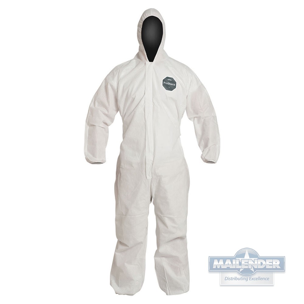 DUPONT PROSHIELD 10 4X COVERALLS OPEN WRIST/ANKLE WHITE