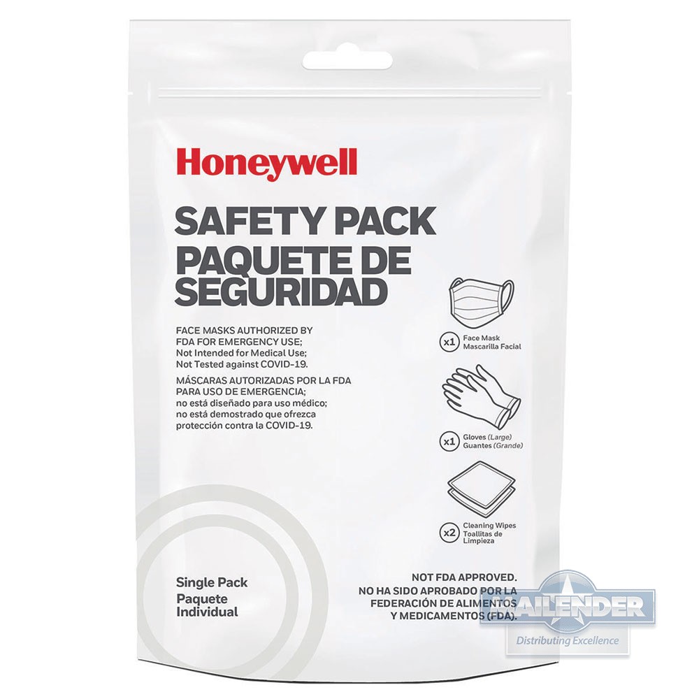 HONEYWELL SAFETY PACKS (X3 MASKS X3 GLOVES & X5 WIPES)