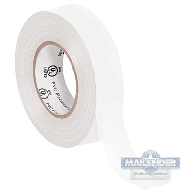 .75"X20YDS WHITE ELECTRICAL TAPE